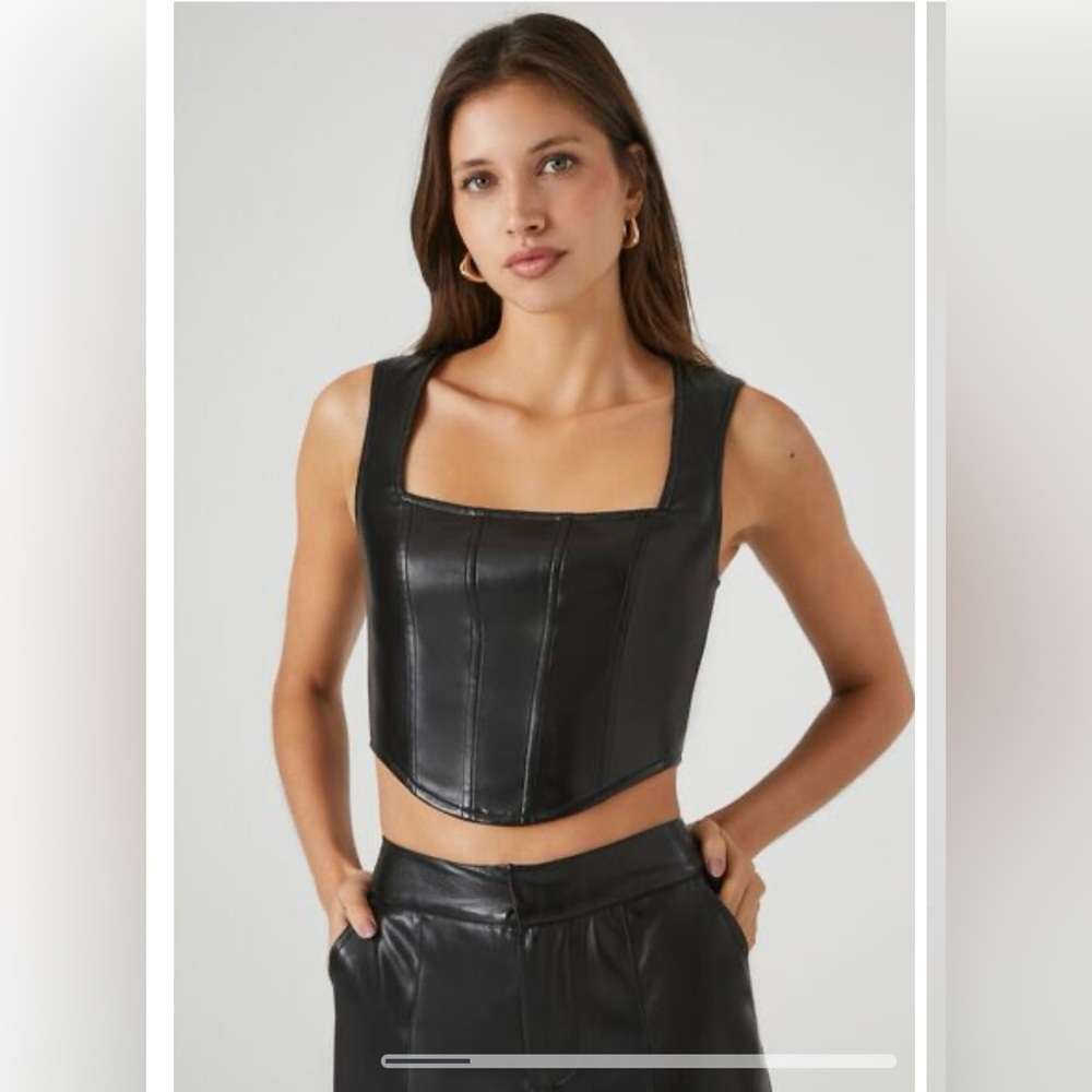 Forever 21 Leather Top